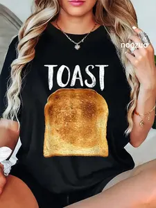 100% Cotton Toast Costume Halloween Funny Bread Lover Christmas Gift T-Shirt