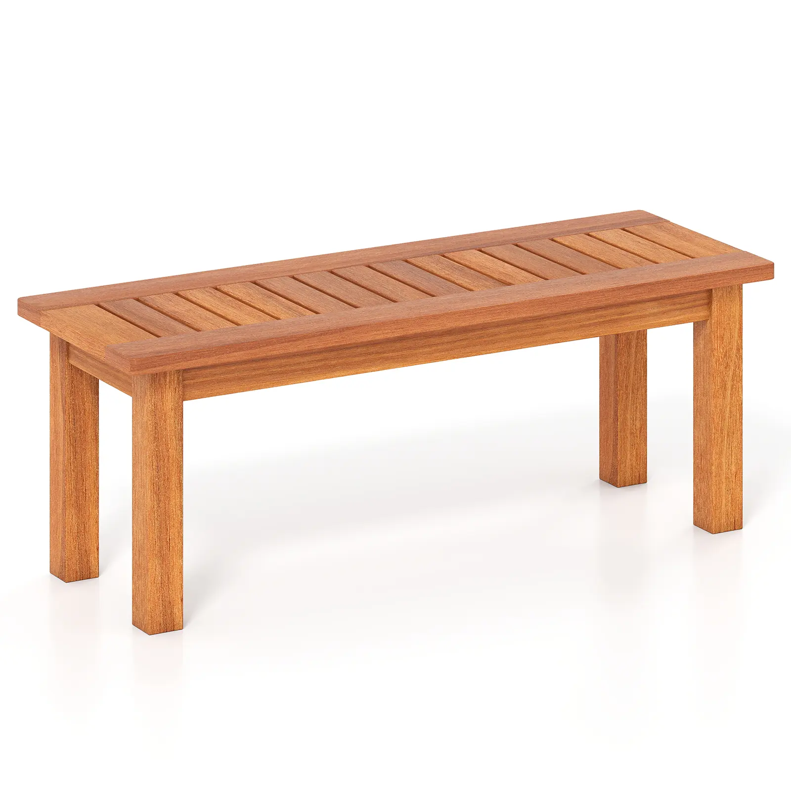 COSTWAY - Wooden Plant Stand Outdoor Indoor Solid Wood Flower Pot Holder Display Shelf-S