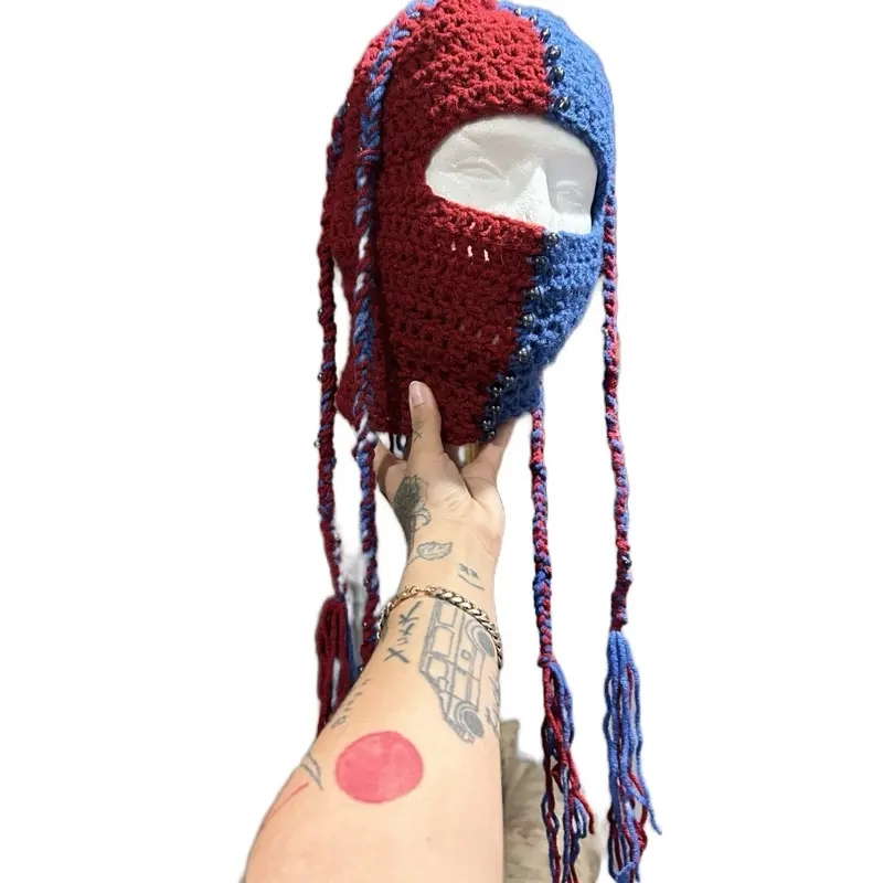 Unique original design crochet ski mask / balaclava