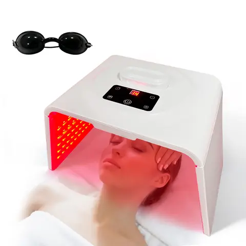 Renhui 7-Color LED Spectrum Facial Beauty Machine - Foldable Face Steamer with Spray Function, Fold-and-Go At-Home Spa Tool, Enhanced Skin Care for All Skins, Ideal Gift for Friends, Mom, Adult Self Care Gadgets for Women, US Plug