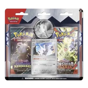 Pokemon 2 Pack Blister - Twilight Masquerade & Obsidian Flames (With Promo Card and Coin)
