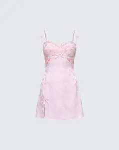 Lottie Pink Mini Slip Dress