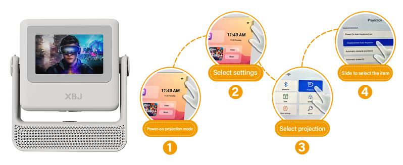 XBJ A5PRO Projector with 8K/1080P Smart Touchscreen WiFi6/5G Android 11 BT5.4 350 ANSI Wireless Screen Projection for Outdoor Movies XBJ A5PRO Projector with 8K/1080P Smart Touchscreen WiFi6/5G Android 11 BT5.4 350 ANSI Wireless Screen Projection for Outdoor Movies