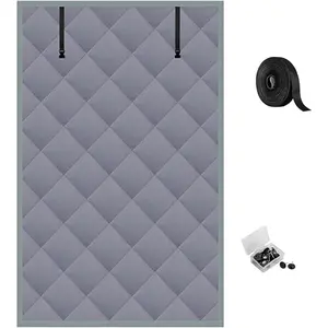 3 Layers Window Insulation Kit, Oxford Fabric Panels with Cotton Filling & Fastener, Blocks Cold Noise Light, Thermal Insulated Curtains for Warm Winter, 32" x 57" Fits 28" x 54" Window