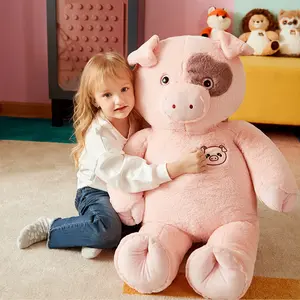 IKASA Stuffed Toy Jumbo Pig, 30'' Plush Animal, Premium Quality Soft Toy for Kids, Gift for Birthday or Holiday