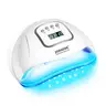 JODSONE Salon-Quality Dual Light Source UV LED Nail Lamp - Business Nail Care Tool with Intelligent Induction, Motion Sensor, 4 Timers, LCD Display, Efficient Drying Function