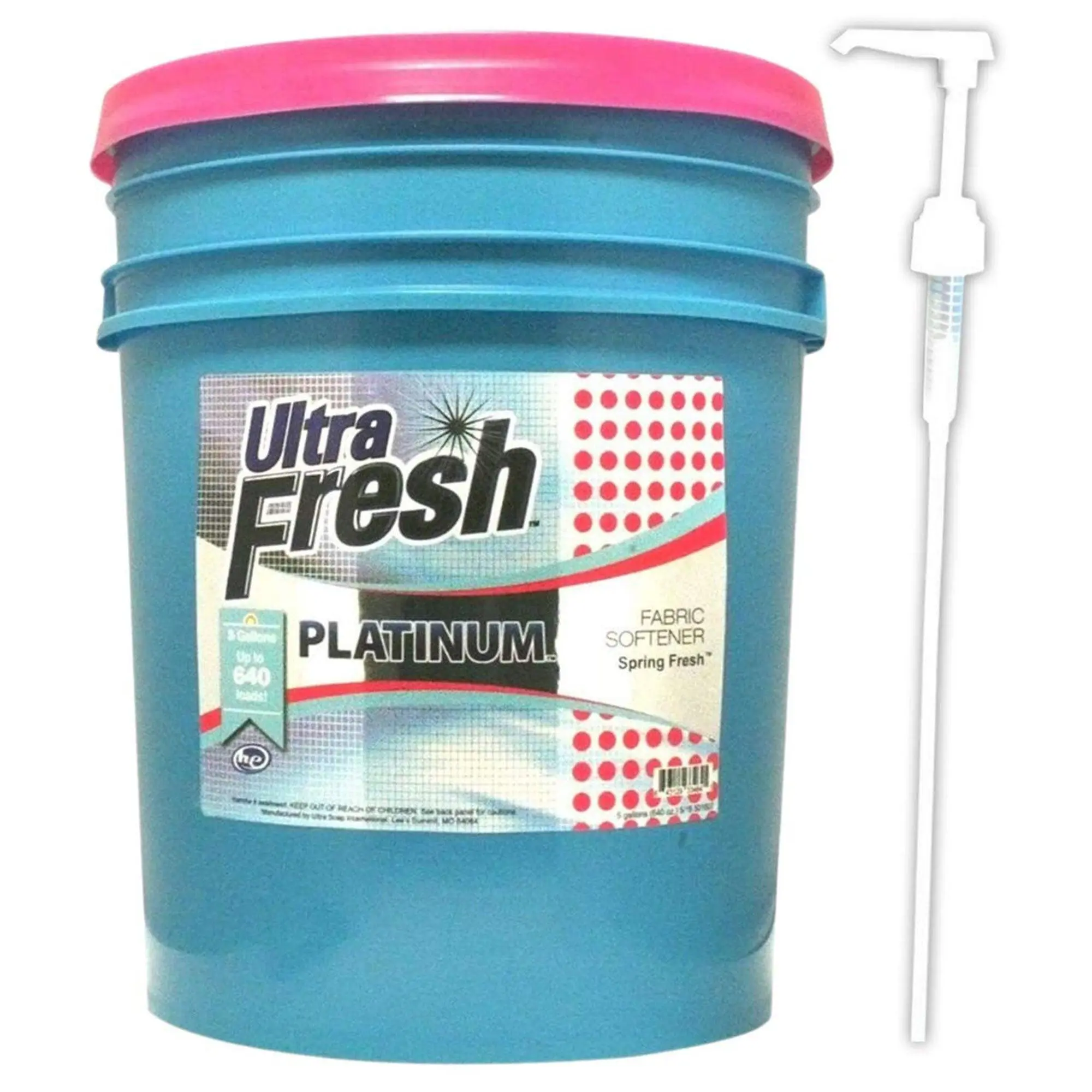 Ultra Fresh Platinum 5 Gal Spring Fresh Fabric Softener Up to 640 Loads w/Pump Fragrance Household Ultra Fresh Platinum 5 Gal Spring Fresh Fabric Softener Up to 640 Loads w/Pump Fragrance Household