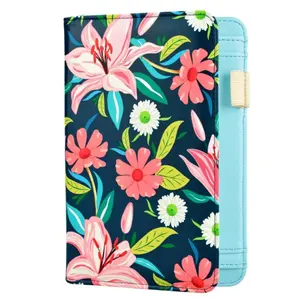 Server Book with Zipper Pocket Waitress Serving Guest Check Books Holder for Servers/Waitress/Waiter Organizer Fits Aprons 5X8 Inch