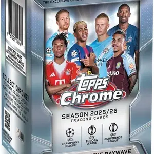 25/26 Topps Chrome UEFA Soccer Blaster Box! (4 Raywave Parallels per box!!)