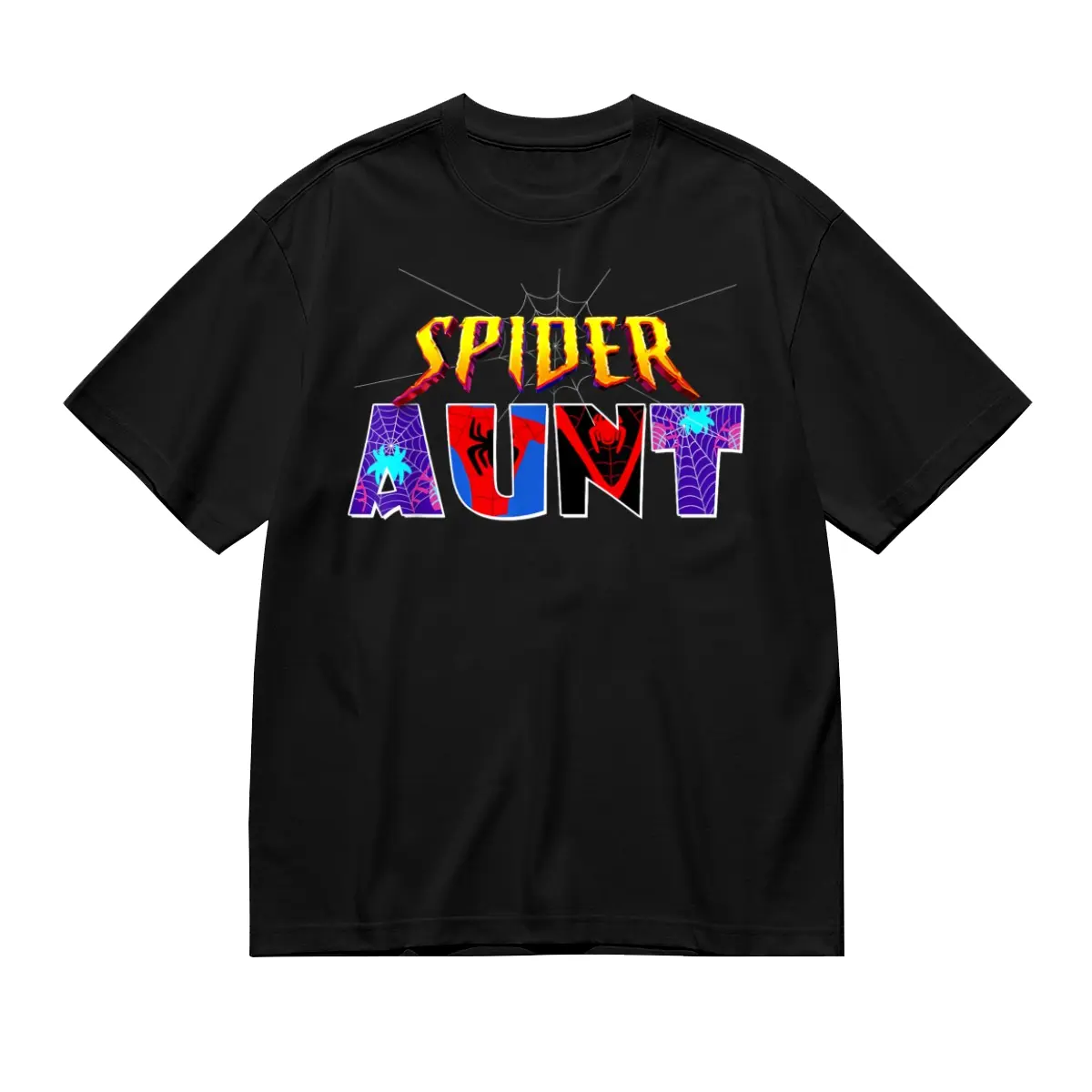 Velto-Spider-Aunt-Design-Mother-s-Day-Family-Birthday-Party-Spider-T-Shirt-All-Size