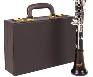 Wisemann DCL-800EB Bb Clarinets, Ebony Wood, with mouthpiece and leather wooden case