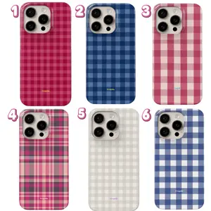 Full color checkered pattern with Fragola tough phone case, cover for iphone 17 16 15 14 13
