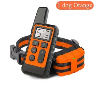 Dog Training Collar With Remote Control Rechargeable IP67 Waterproof 3 Modes Beep Vibration Shock Adjustable Strap Pet Obedience Yard Walking Device