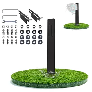 Retractable Garden Hose Reel Mounting Post, Universal Retractable Garden Hose Reel Stand,Compatible with All Wall-Mounted Reels