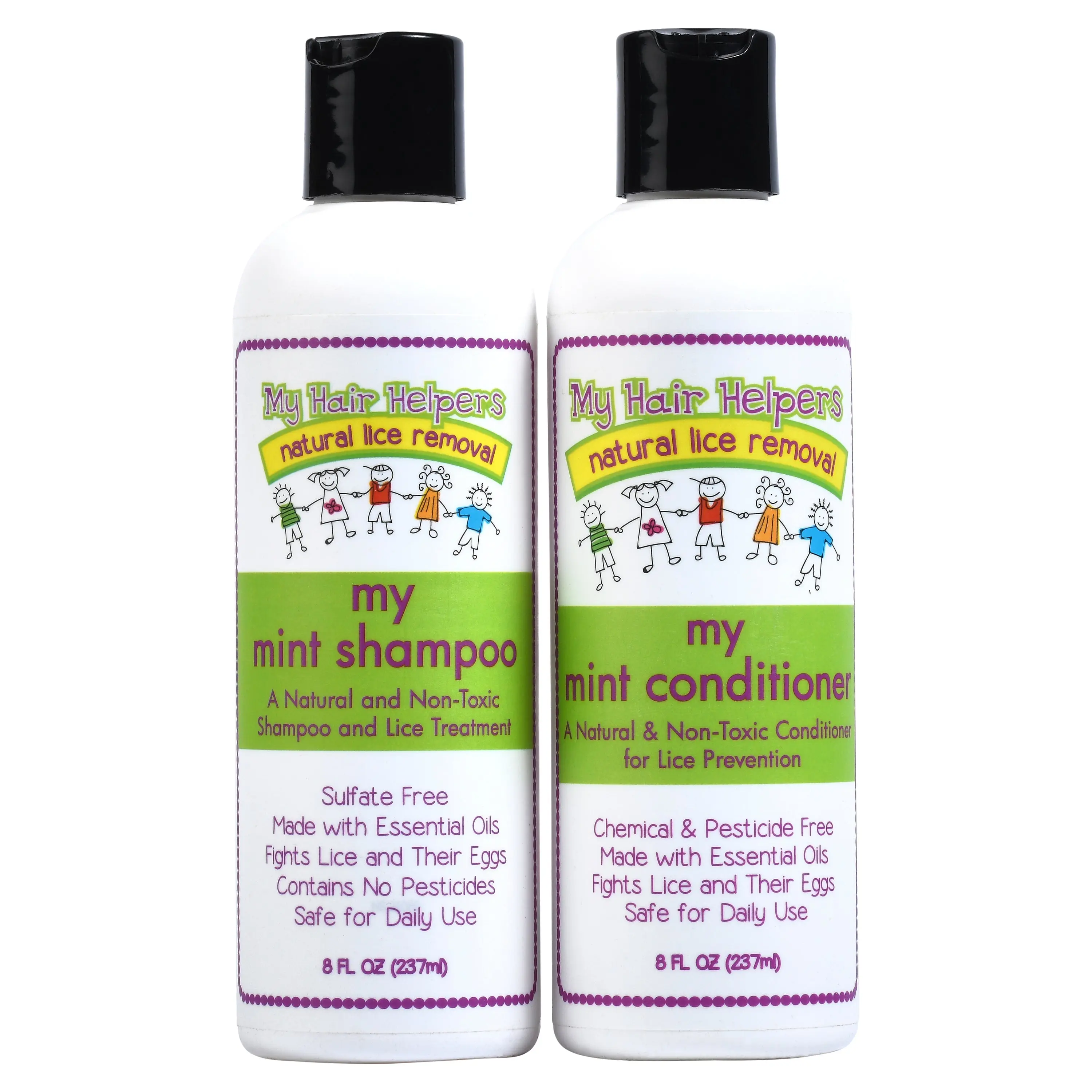 My Mint Anti-Lice Shampoo and Conditioner | 8oz | For 1-2 Children