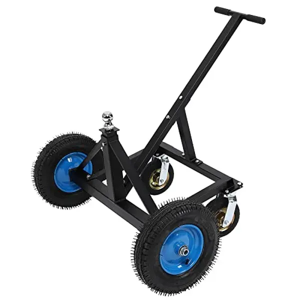 Garvee Adjustable Trailer Dolly, with 1500lbs Load Capacity, Durable Carbon Steel Trailer Mover with 25.5''-34.6'' Adjustable Height, Ideal for Moving Boat Trailers/Utility/Cargo Trailers/RV Trailer