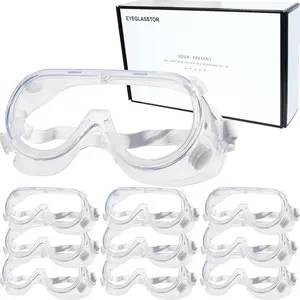 Safety Goggles for Lab & Construction - Lightweight Anti-Splash Protective Eyewear - Over Glasses Comfort Fit - Reusable Clear Lens for Science, Woodworking, Onion Cutting - Soft Frame Design innovative non-stick welding nozzle