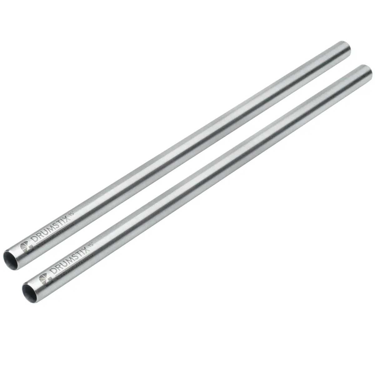 Bright Tangerine 15" Drumstix 15mm Sterling Titanium Support Rods, Pair