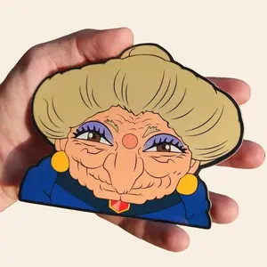 Yubaba / Zeniba Sticker | Waterproof Tumbler, Water Bottle, Window Decal | Anime Witch Diecut Peeker Car Sticker vinyl decals