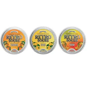 Retro Sours | Hard Tangy Candy | Brought To You By Iconic Candy (3, Tangerine, Mango, Citrus)