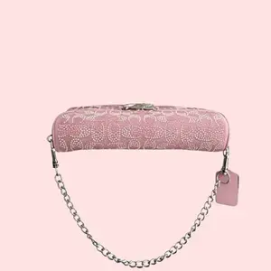 Women Rhinestone Flap Shoulder Removable Chain Crossbody Purse,Designer Bag(NO BOX)