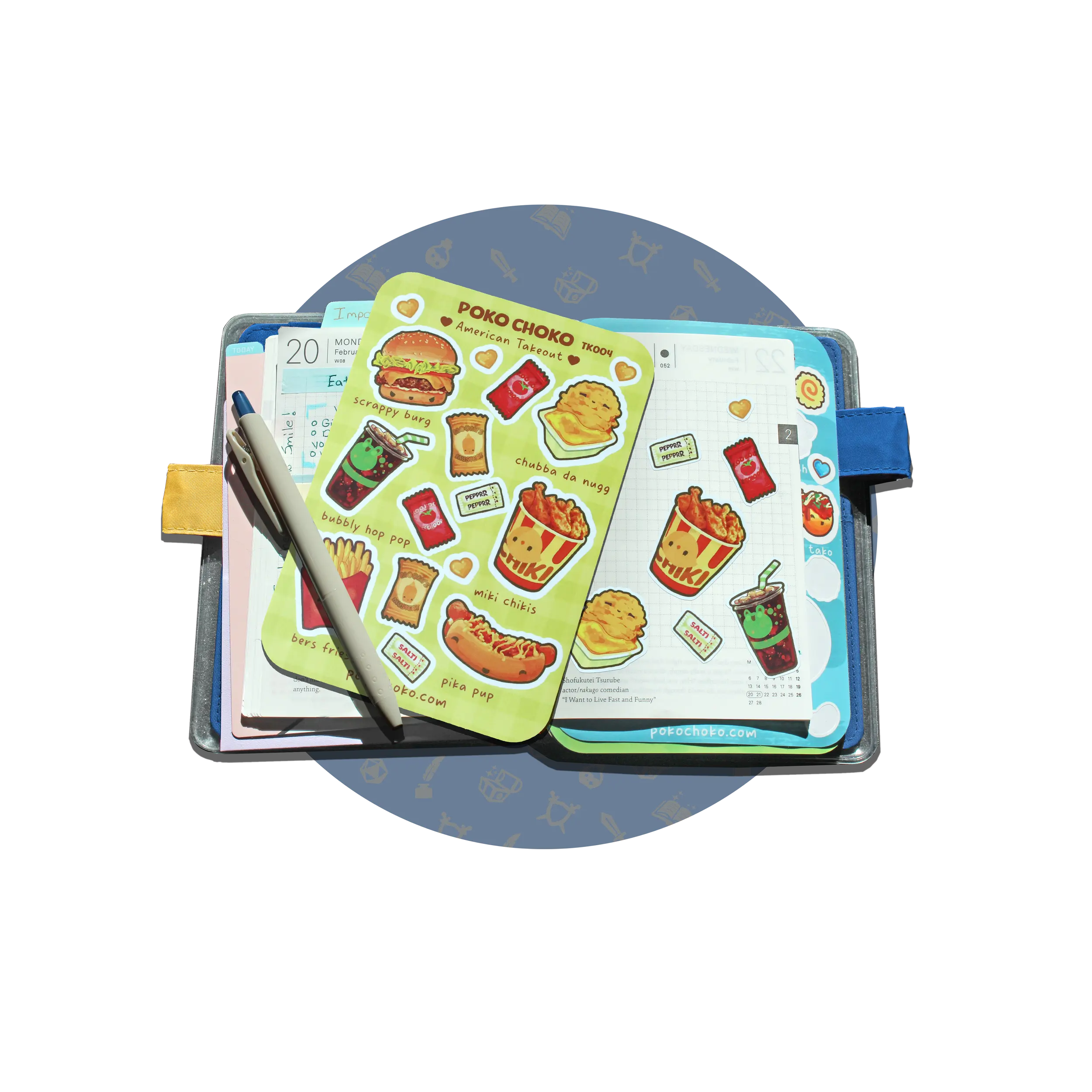 American Take Out Journal Sticker Sheet