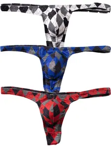 3pcs Men's Underwear Set, Ultra-Thin Breathable Comfort Lace Design, Fashionable Daily Wear Essentials, Perfect for Everyday Use