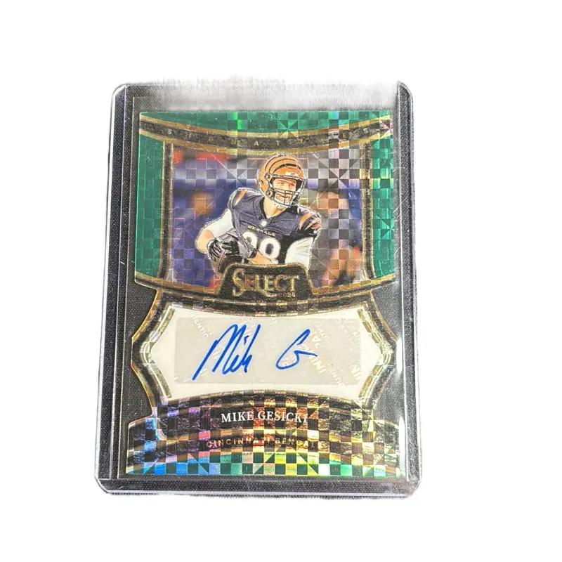 Mike Gesicki 2024 Select Autograph #/5 Bengals Card