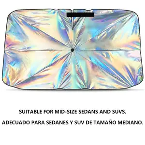 Foldable Anti-UV Windshield Sunshade, Multipurpose Car Front Window Heat Protective Umbrella for Sedan SUVs, Automotive Exterior Accessories for Men & Women, Car Stuff, Vehicle
