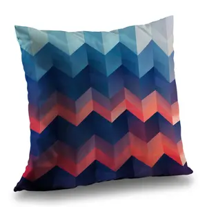 MWW C1PT1616LV9PAC 16 x 16 in. Heat Waves Coral Polyester Twill Throw Pillow - Home Decor Insert