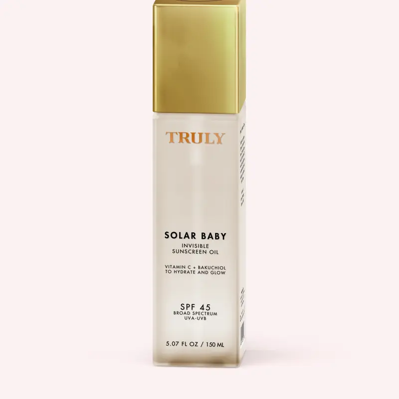 Solar Baby SPF 45 Invisible Sunscreen Oil - Lightweight, Invisible Sunscreen Oil with Vitamin C & Bakuchiol