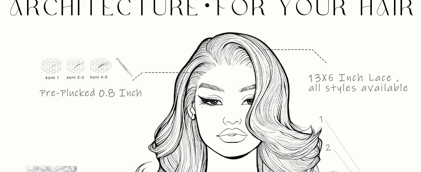 Butterfly Cut Lace Frontal Wig Ready to Wear,Synthetic Pre-Layered Pre-Plucked Pre-cut Heat resistant Flipped-Out Waves Effortless floating Waves For Black Women Beginners Friendly#26inch Mothers Day