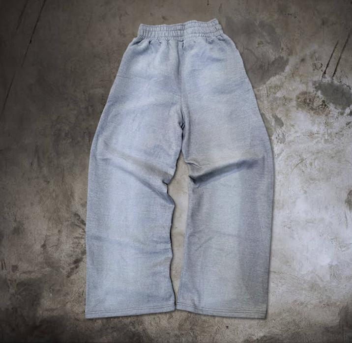 Continuous Stripe Grey Baggy Sweatpants