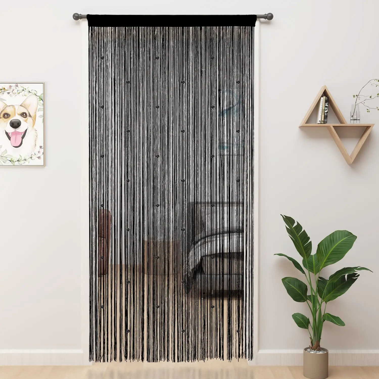 Beaded Curtain Beaded Curtains for Doorways Crystals Suitable for Interior Hanging Decoration and Partitions Closet Curtains