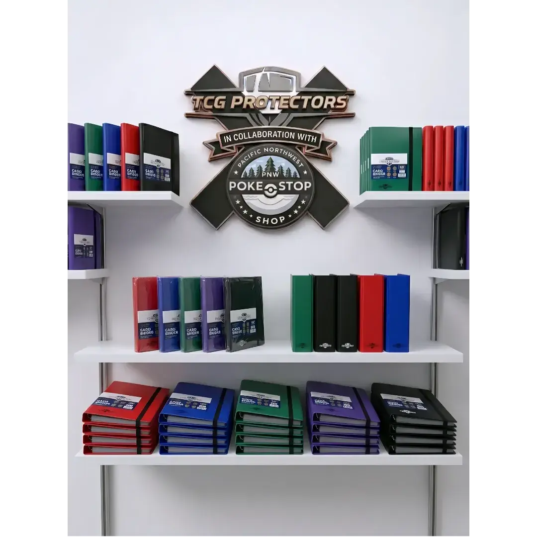 ACCESSORY - BINDER - TCG PROTECTOR X PNW POKESTOP SHOP COLLAB PROFFESIONAL GRADE PROTECTION PREMIUM 9 POCKET POLY W/ STRAP BINDER
