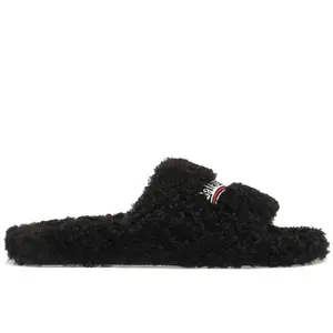 Balenciaga Men's Furry Slide Black, from StockX