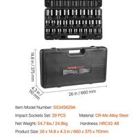 Set 3/4 Inches 29 Piece- SAE -Standard