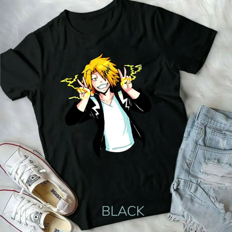 Denki Kaminari My Hero Academia anime manga bnh Art best anime mha new T-Shirt