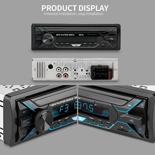 12V Single 1 Din Car Stereo Radio Bluetooth FM Car MP3 Player In-dash Aux USB TF Car Audio MP3 Player Bluetooth