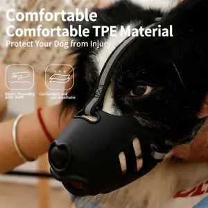 Essential for medium & large dogs! Adjustable Breathable Dog Muzzle for Biting, Chewing, Barking, and Training-perfect for Corgis, ,Golden Retrievers, Border Collies. Safe walks guaranteed!