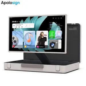 Apolosign Packgo 27 inch Portable Briefcase TV, Portable Monitor,  Smart 1080P Gaming Touch Screen, 6800mAh Battery, Singing & Audio&Movies