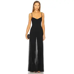 Norma Kamali Underwire Gown With Catsuit in Black