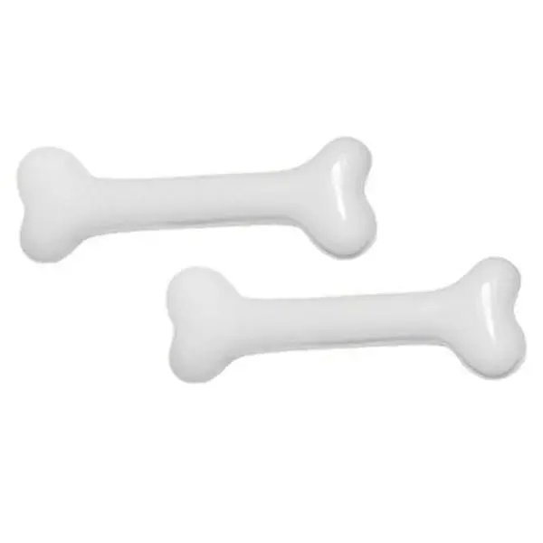 Mini Bone Hair Slides Clip White