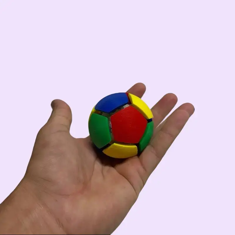 12-Sided Clicky Fidget Ball – Satisfying Sensory Fidget Toy – Handheld Clicker Stress Relief Desk Toy – Multiple Colors