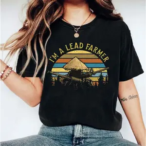 I’M A Lead Farmer Vintage T Shirt, Funny Quote Graphic Tee, Retro Meme Shirt, Unisex Short Sleeve Tee, Casual Clothing Crewneck Tee