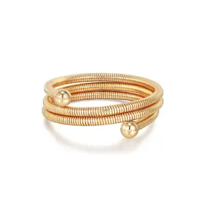 Ettika Spring Band Flex Bangle - Lightweight Design, Flexible Band, Ideal for Everyday Wear