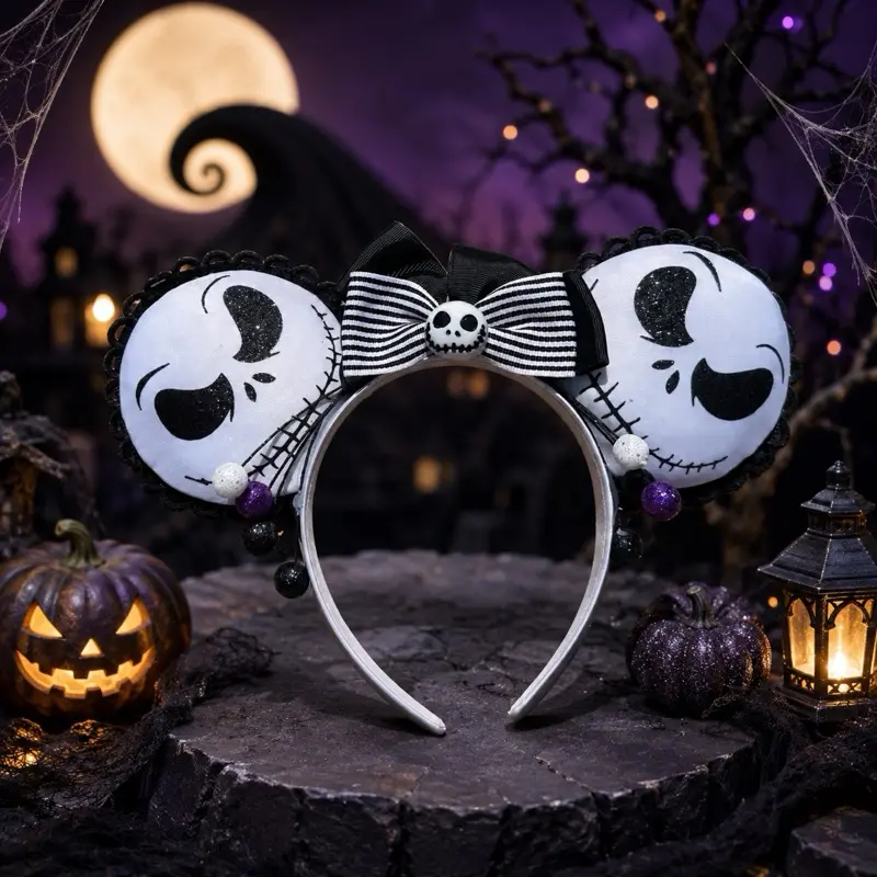 Spooky Skeleton-Inspired Mouse Ears