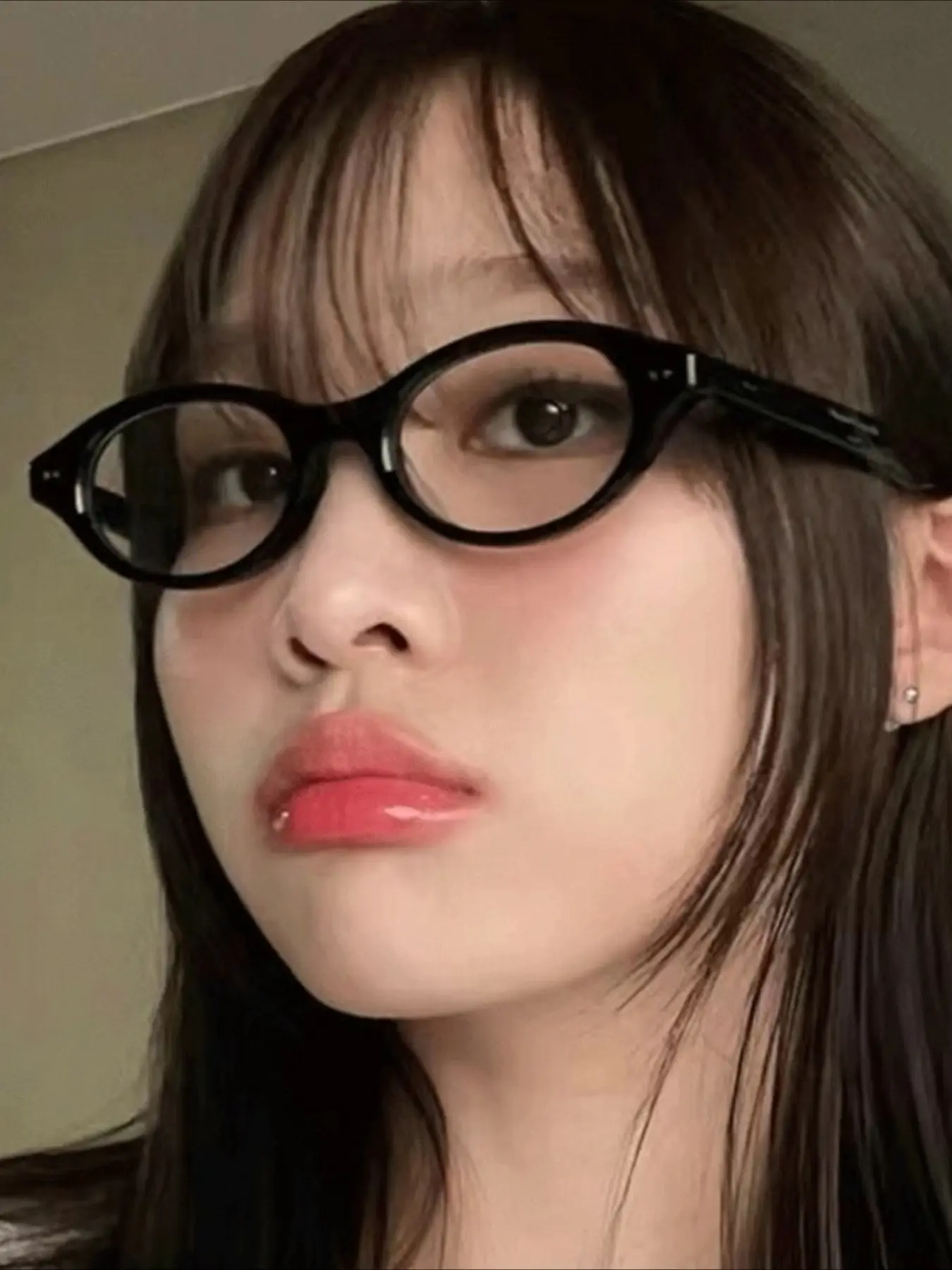 Small Oval Clear Lens Glasses Frames Cute Candy Color Cosplay Costume Decorative Glasses Computer Spectacles Women