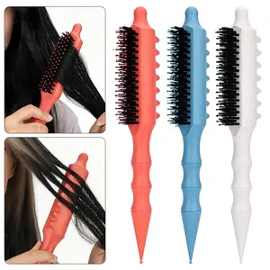 Curl Enhancing Detangling Brush for Curly Hair, Bendable Bristles, Anti-Frizz Design, Scalp Care, Portable Comb for Men and Women