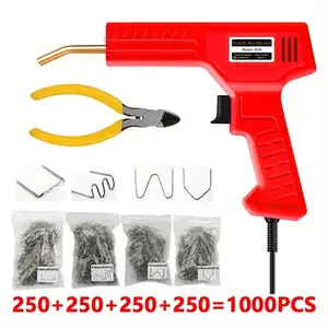 New Plastic Welding Machine Quick Heating Repair Kit, Includes Welding Rods + Pliers, Ideal for Most Plastic Cracks, Overheating Protection